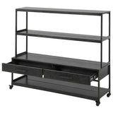 BRÁS ESTANTE 130X153 C/2 GAVETAS E ROD.